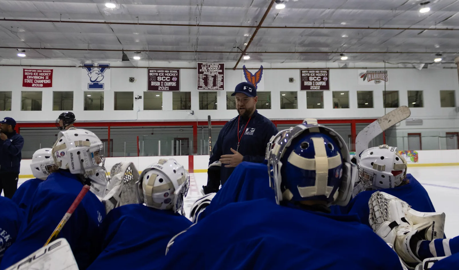 Coach leading camp session